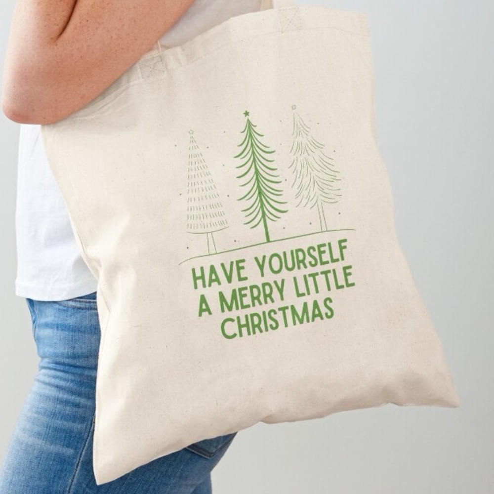 Christmas Tote - Holiday Song Inspired Cotton Totes by Brown’s General